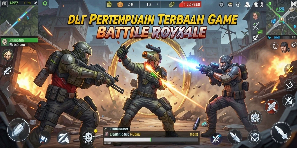 Tampilan gameplay seru di arena Battle Royale API77.