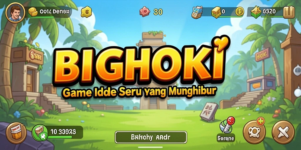 Tampilan gameplay BIGHOKI yang menarik dan penuh warna.