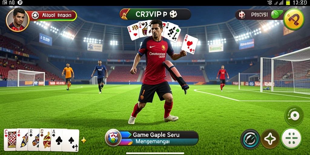 Screenshot gameplay CR7VIP yang menunjukkan keseruan bermain Gaple.