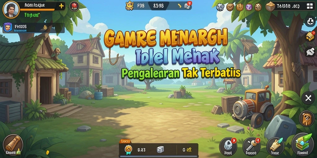 Screenshot FO8 menampilkan gameplay santai dengan elemen-elemen Idle yang menarik.