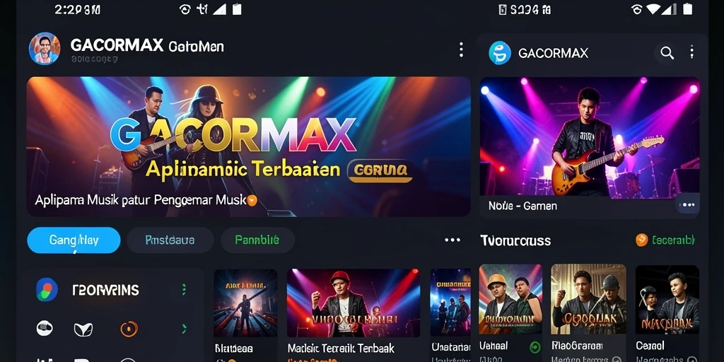 Screenshot utama GACORMAX menampilkan interaksi mendalam dengan musik.