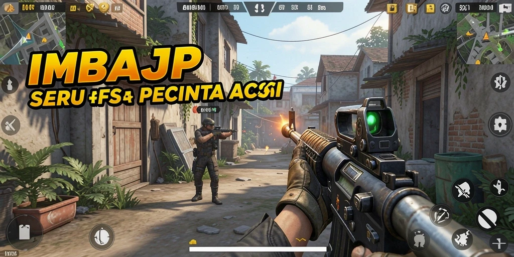 Screenshot menampilkan aksi intens dalam permainan FPS.