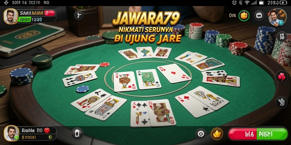 Screenshot tampilan gameplay seru Gaple di JAWARA79.