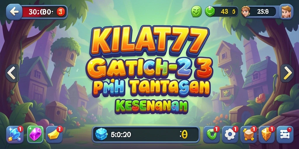 Tampilan gameplay KILAT77 yang penuh warna dan seru.