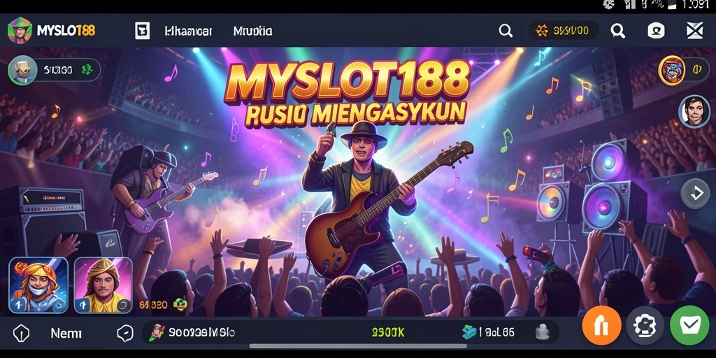 Screenshot MYSLOT188 menampilkan gameplay musik yang menarik dan dinamis.