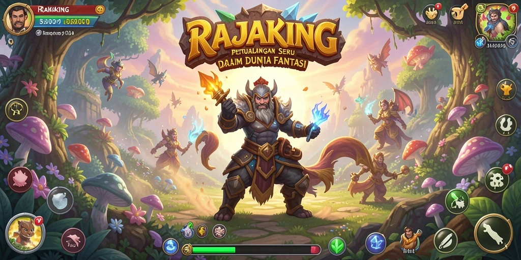Tampilan menarik dari gameplay RAJAKING yang penuh petualangan.