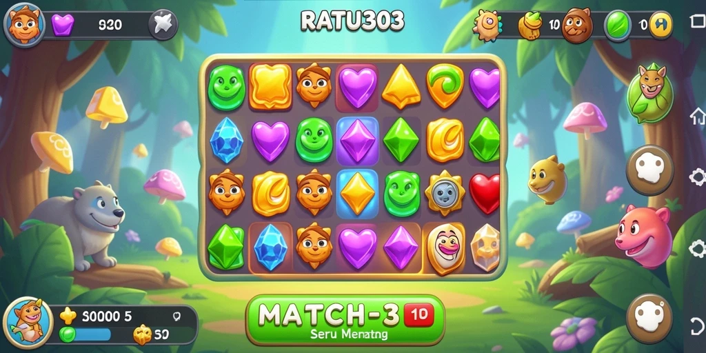 Tampilan gameplay seru dan penuh warna dari RATU303.