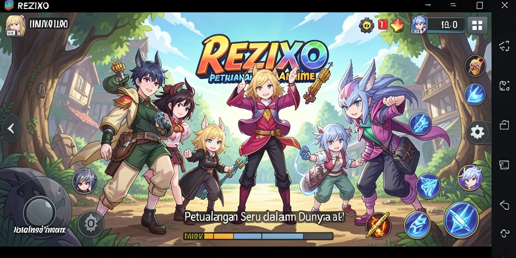 Gameplay penuh aksi dan karakter anime menawan.