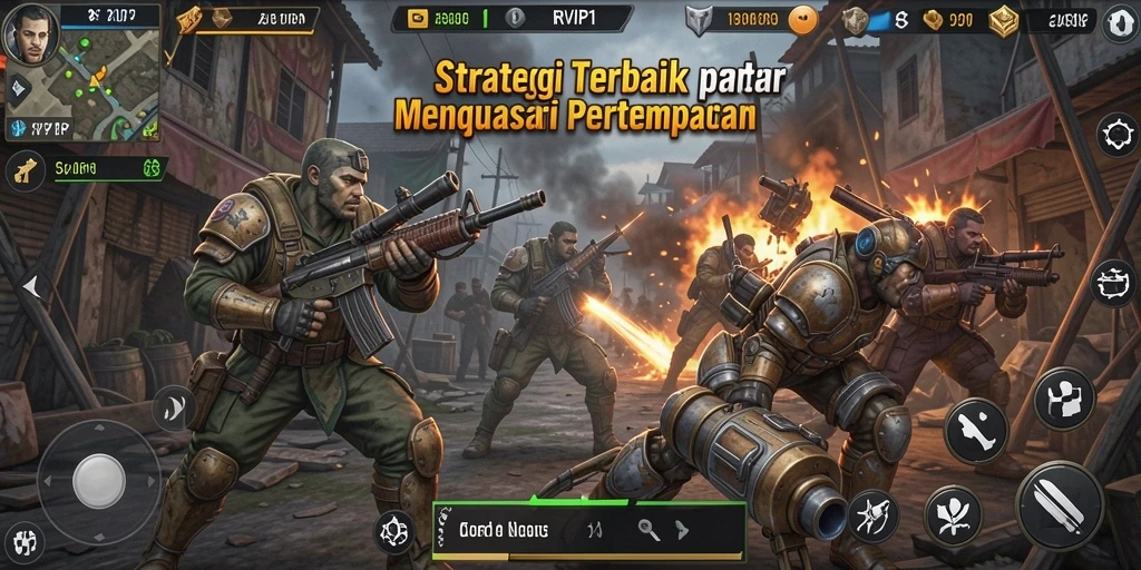 Tampilan gameplay RVIP1 yang memukau dengan pertempuran taktis.