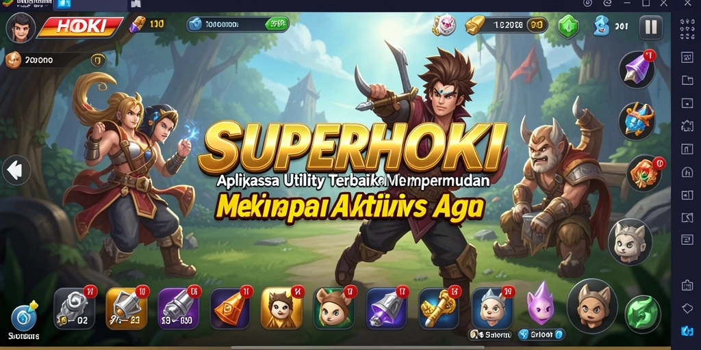 Tampilan aplikasi SUPERHOKI yang intuitif dan praktis.